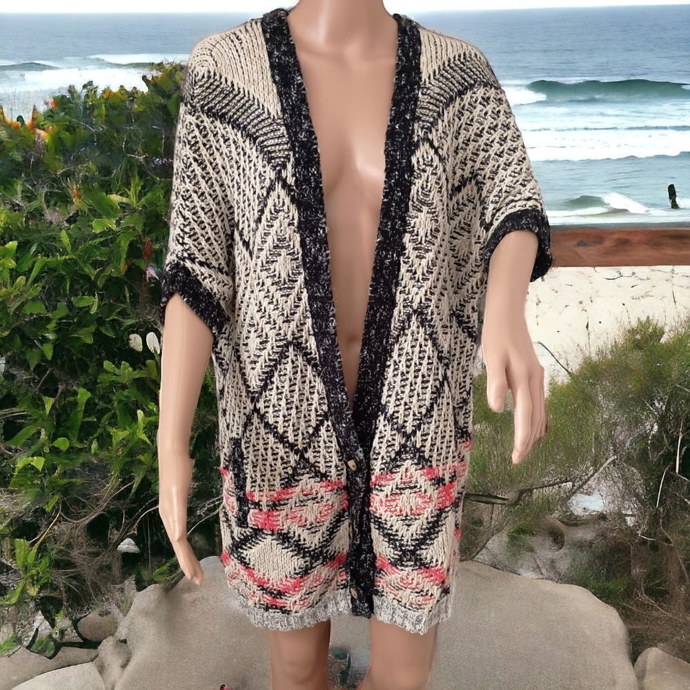 Cabi Cardigan Sweater S Grandpa Oversized Boho Cozy Chenille Farmhouse Rustic. - Picture 15 of 16
